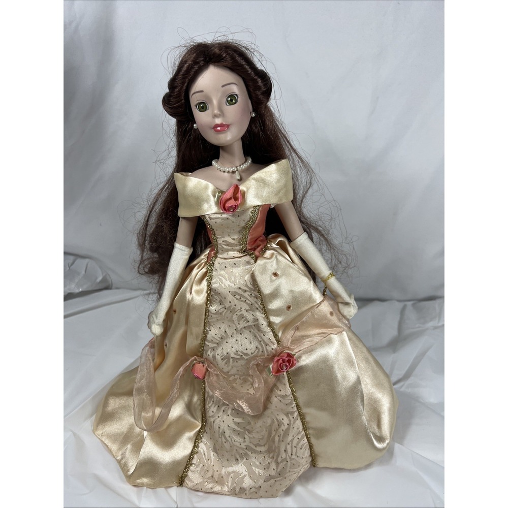 2004 DISNEY PRINCESS BELLE 16" Beauty and the‎ Beast Keepsake Porcelain Doll
